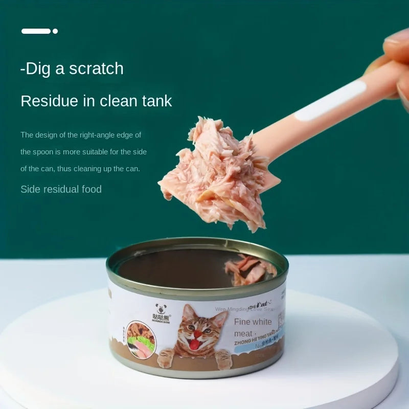 1 pcs of Cat Spoon, Dog Spoon, Can Opening, Can Spoon, Pet Food Spoon & Can Opener