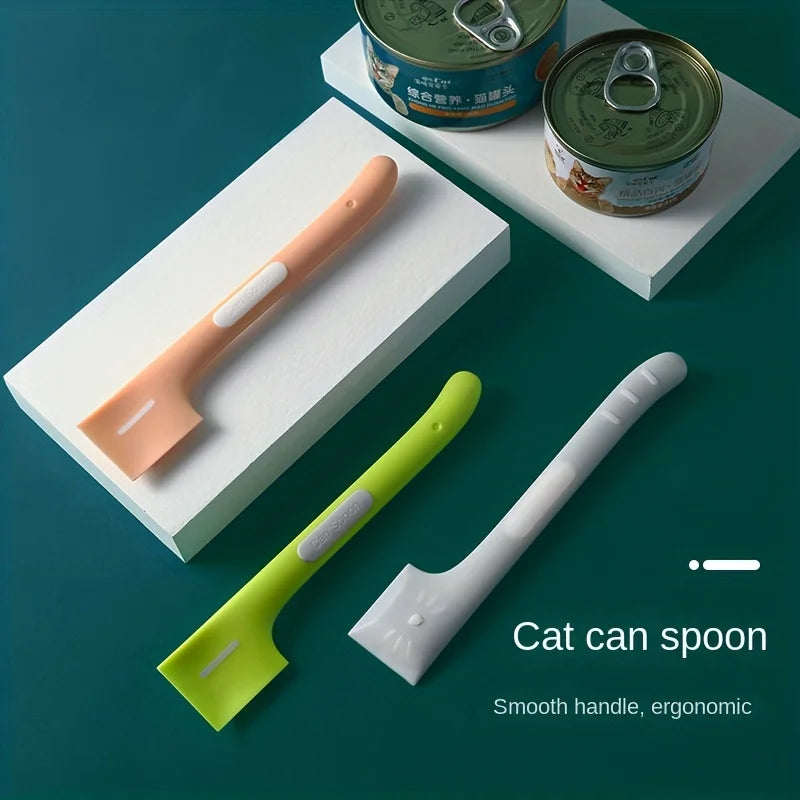1 pcs of Cat Spoon, Dog Spoon, Can Opening, Can Spoon, Pet Food Spoon & Can Opener