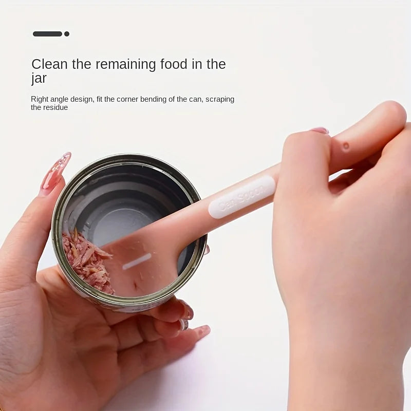 1 pcs of Cat Spoon, Dog Spoon, Can Opening, Can Spoon, Pet Food Spoon & Can Opener
