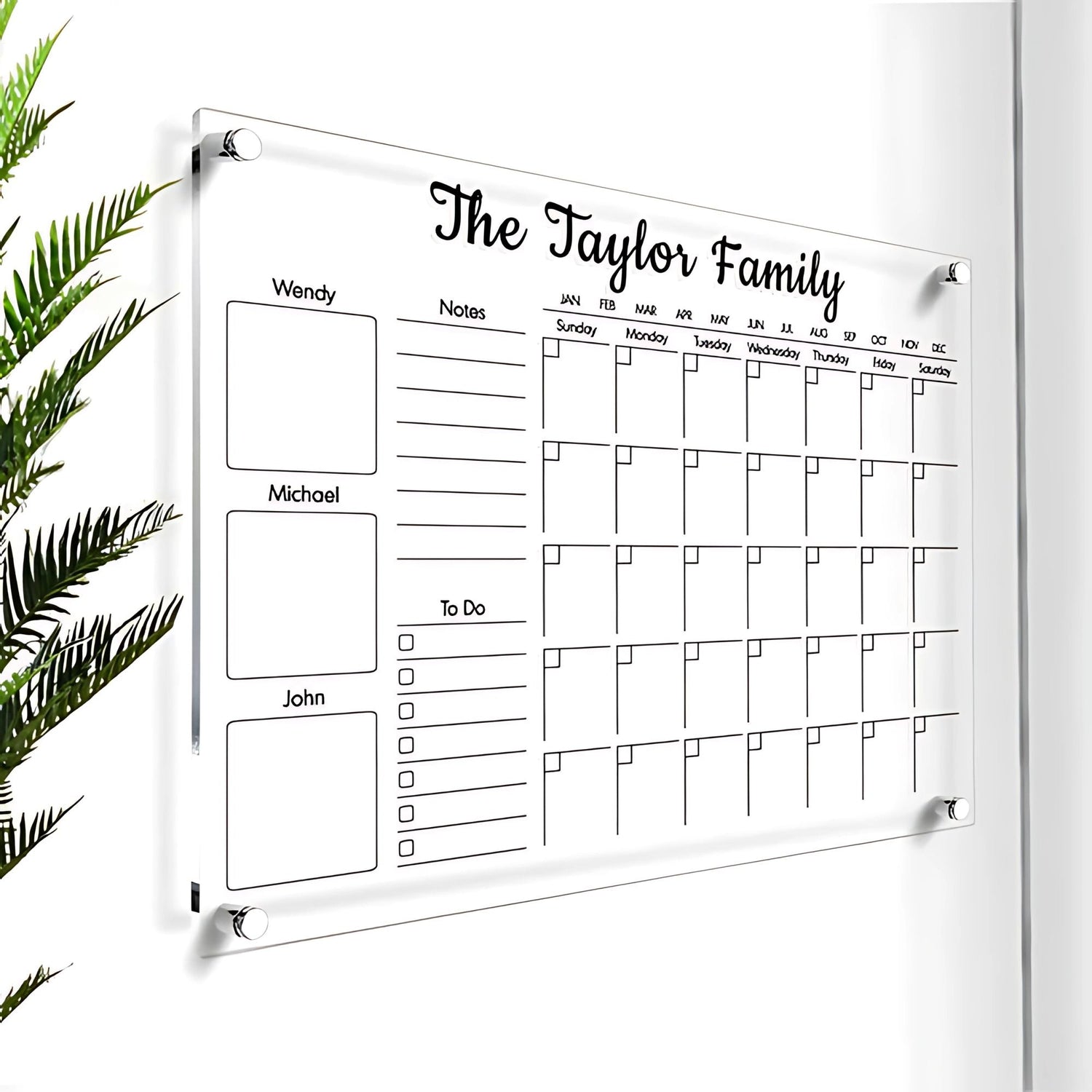 Acrylic Calendar